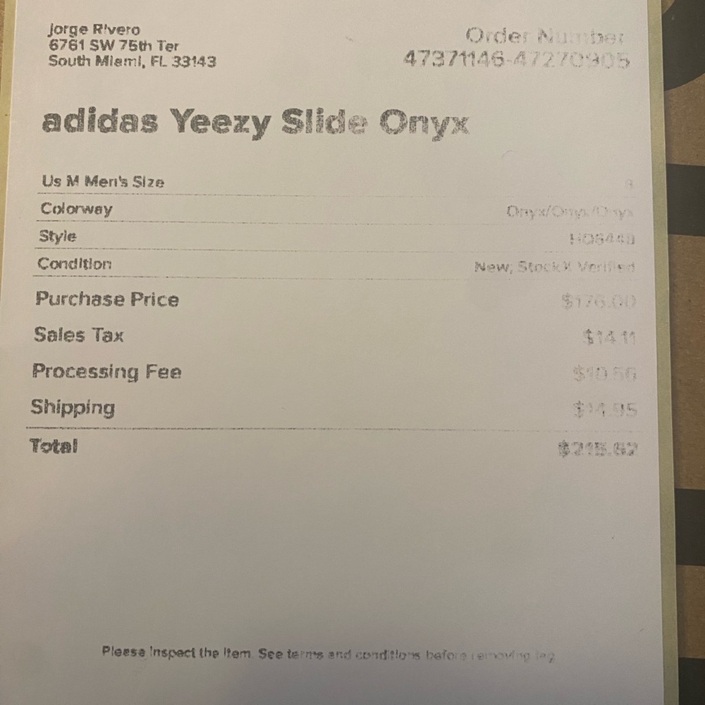 Adidas Yeezy Slide Onyx